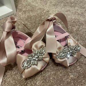 Elegant Pink Bow Women's Shoes